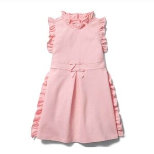 Janie and Jack Pink Ruffled Tie Front Girl Dress